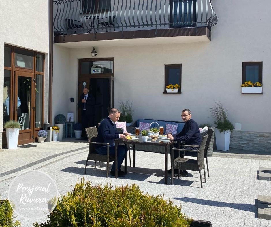 Pensjonat Riwiera Z Widokiem Na Zalew Wislany Krynica Morska Exterior foto